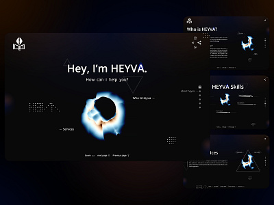 heyva mokup ai artificial artificial intelligence artificial intelligence website heyva user interface web web ui webdesign website