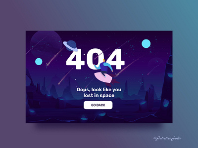 UI deisgn of 404 page (2) #DailyUI #008 #page404