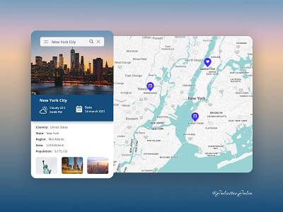 UI design a map. #DailyUi #day29 #029 029 dailyui dailyuichallenge day29 design design map map design new york new york city new york on map ui ux web website