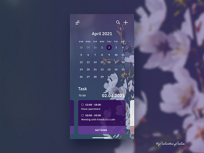 Design a Calendar. #DailyUi #Day38 #038