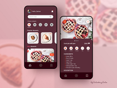 Design Recipe. #DailyUI #Day 40 #040 040 dailyui dailyuichallenge day40 dayliui design design recipe mobile mobile app recipe recipe app recipes ui ux web webdesign