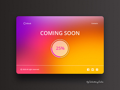 Design of page coming soon #DailyUI #day48 #048