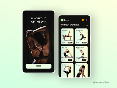 Workout of the Day #DailyUi]I #Day62 #062 062 dailyui dailyuichallenge day62 design forms mobile app ui ux web webdesign website workout app workout of the day workout tracker yoga pose