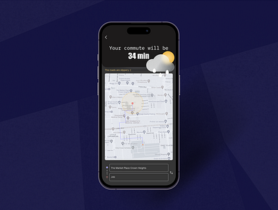 How long commute will be. Mobile app app car challenge daily ui deliver delivery design traffic ui ux