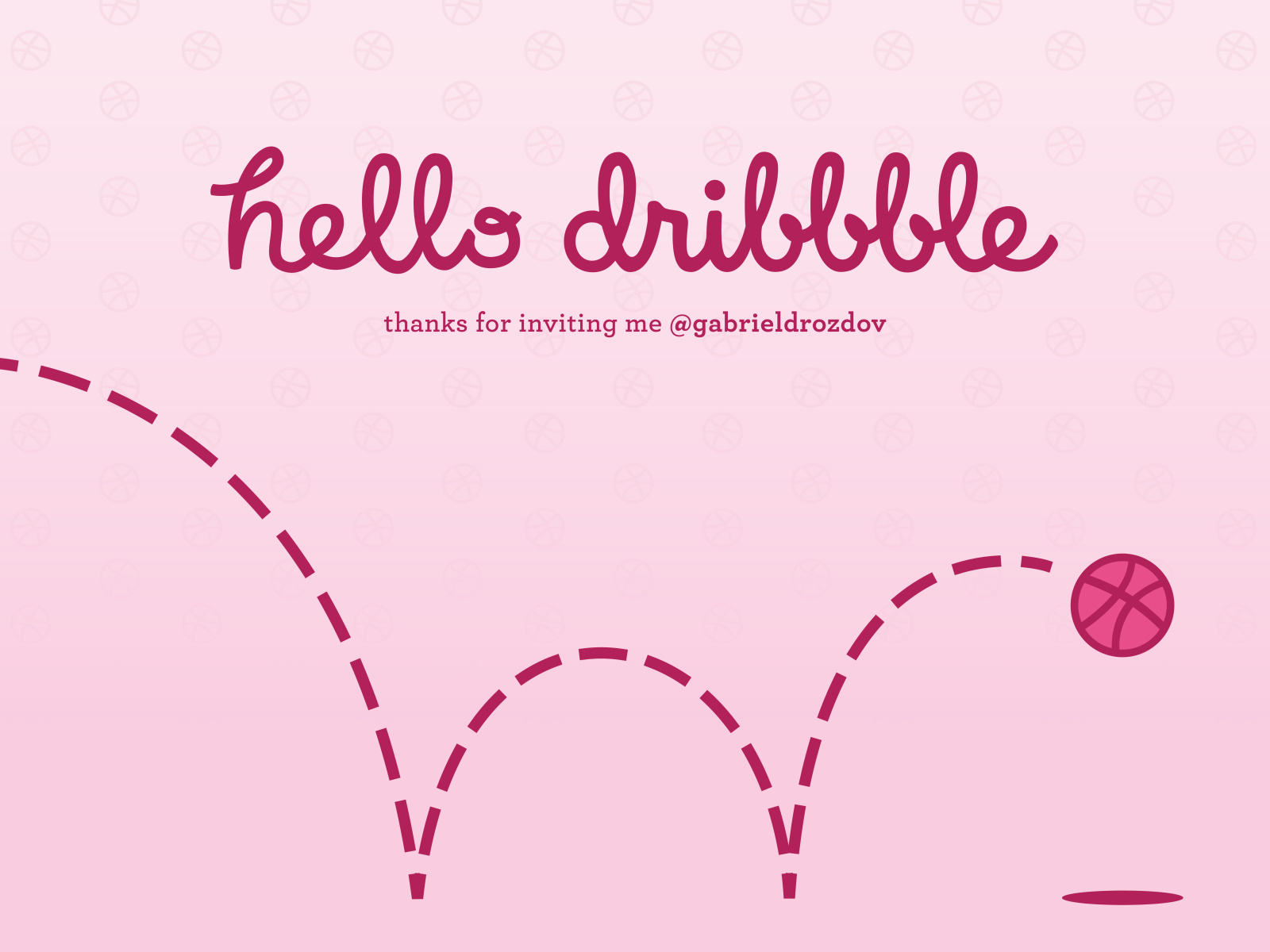 Hello Dribble! by Kelly Ganning on Dribbble