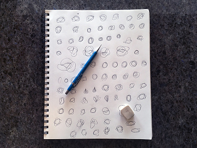 Logo Sketching - Process Work logo process work sketchbook sketches