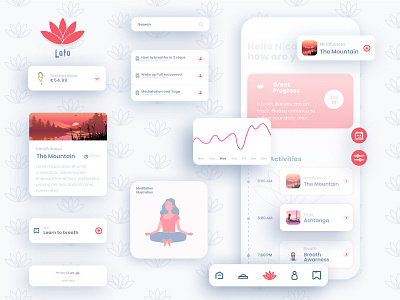 Loto Meditation App app icon logo minimal ui uidesign ux uxdesign