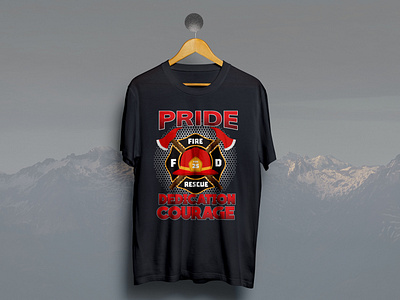 Firefighter T-shirt Design