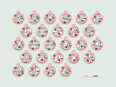 Pet ID Tag Monogram Designs