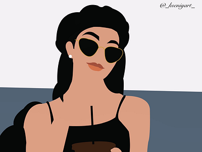 Fashion art vector illustrator portrait