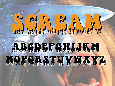 Scream Typeface graphic design type typeface typography word art