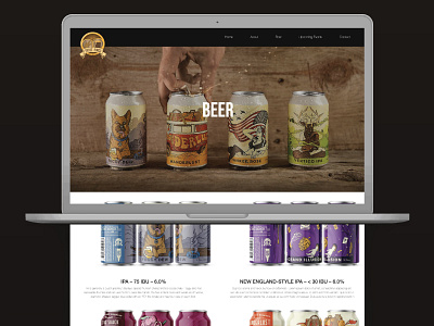 Brewery Web Concept branding concept design graphic design layout