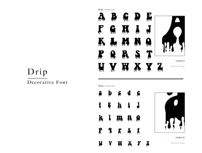 Drip Font decorative font font typeface