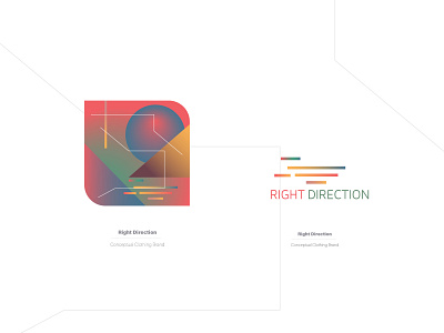 Right Direction Concept Brand branding concept design graphic design logo