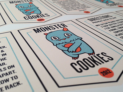 Monster Cookie Labels