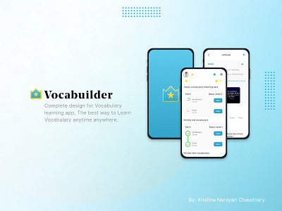 Vocabuilder App app appdesign casestudy design designer graphic design kncverse logo ui ux vector vocabuilder