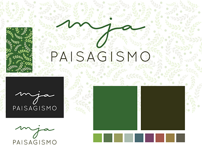 Visual Identity: MJA Paisagismo colors design graphic design logos logotipos logotype pattern tipografia tipography visual identity design