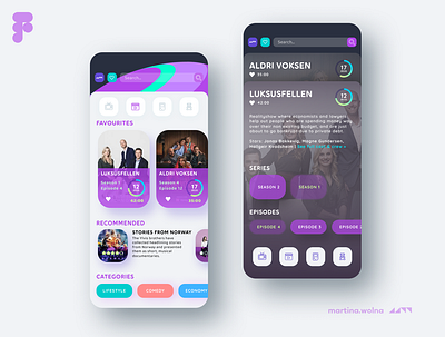 Telia TV UI design film movie movies netflix series tv youtube