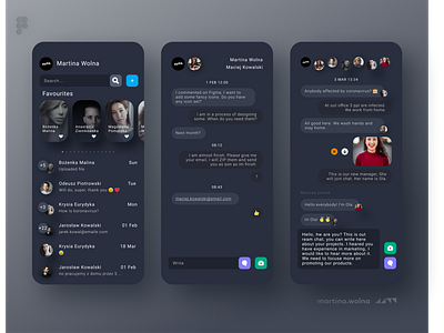 Chat UI design app.