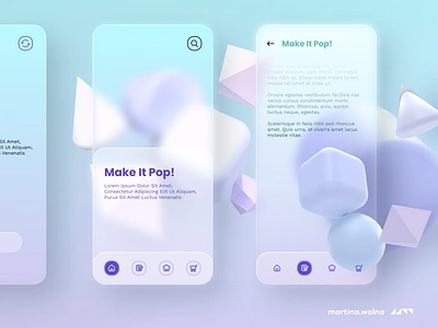 Glassmorphism - trend for 2021 #glass 2021 app design figma freebies glass glassmorphism minimalist neumorphic soft temple trends ui