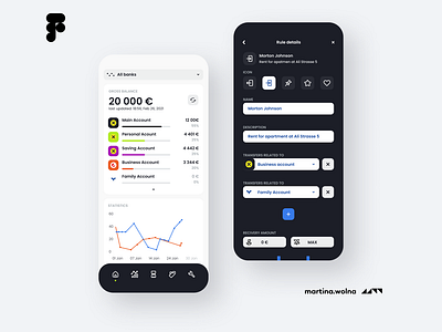 Black&white banking app