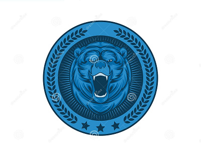 Bear Mascot Emblem animation graphic design