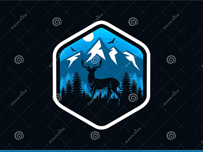 Wildlife Forest Emblem graphic design