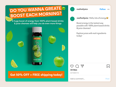 Instagram advertising design