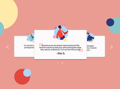 UI Challenge // Testimonials dailyui dailyuichallenge design illustration ui ui design ui designer vector