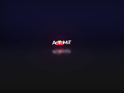 AoToMoT logo with zoom animation branding design logo minimal