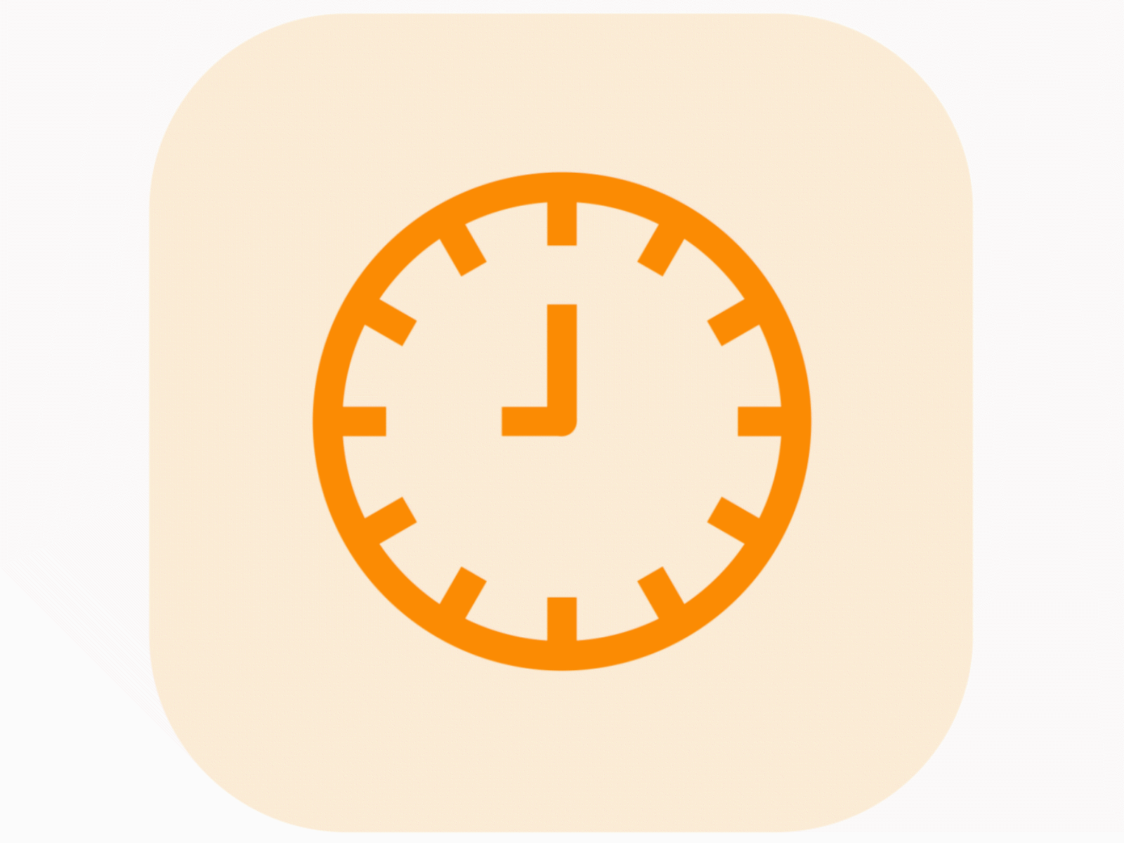 Clock Animated Icon app branding design icon vector