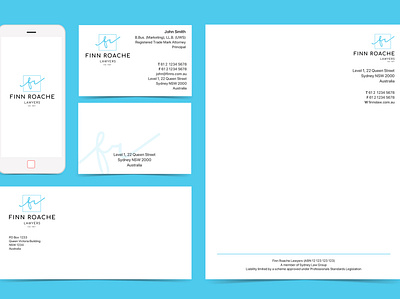 Finn Roache Lawyers - Stationary Design branding design logo