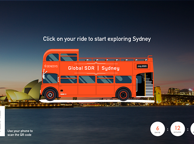 VR Bus Tour - Genesys SDR2020 Summit branding design ui ux website