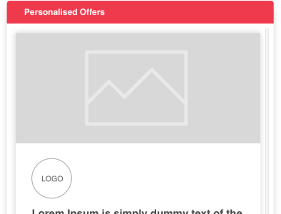 Features - Personalised Offers - Virtual Conference design web website