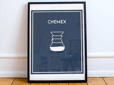 Chemex Poster - Coffee Series 1 of 3 chemex coffee home decor