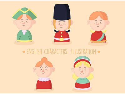 English Characters Pack Illustration