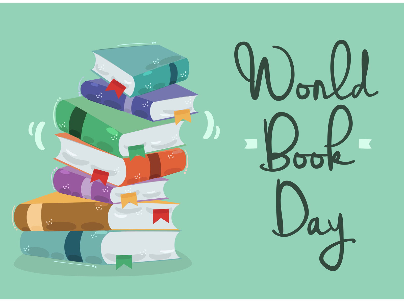 World Book Day Background Illustration (3) by Fenny Apriliani on Dribbble