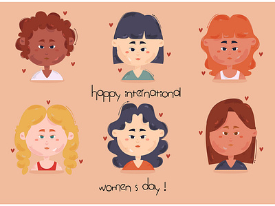 Happy International Women s Day Illustration beautiful cartoon character day event happy illustration international vector woman