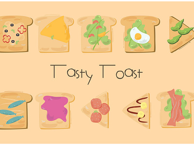 Toast Sandwich Cartoon Illustration bread breakfast butter cartoon food healthy illustration sandwich toast vector
