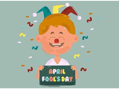 April Fool s Day Background Illustration 2 2021 april background character day fool gift illustration prank vector
