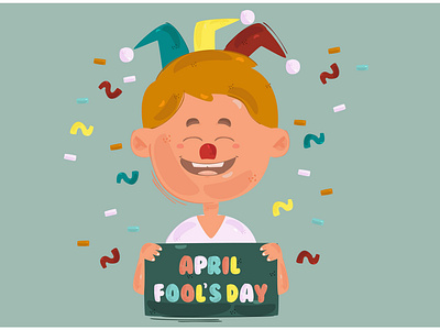 April Fool s Day Background Illustration 2