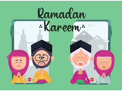 Ramadan Kareem Greeting Illustration background greeting happy illustration islamic kareem mubarak muslim ramadan vector