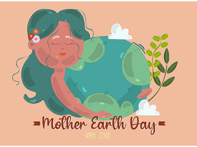 Mother Earth Day Hand Drawn Bundle beautiful bundle celebration character day earth illustration mother vector woman