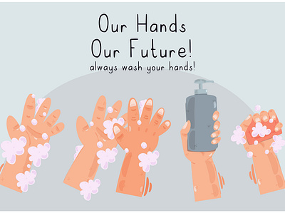 Handwashing Concept Illustration concept hand health hygiene illustration sanitizer soap vector wash water