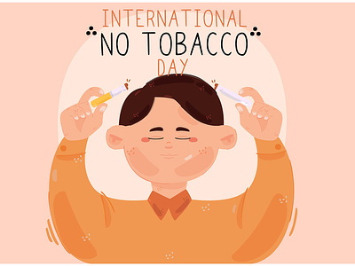 International World No Tobacco Day Illustration