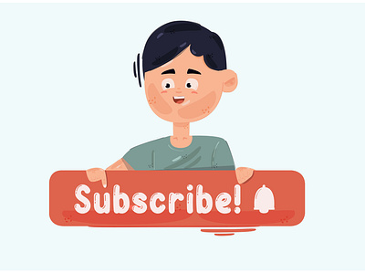 Subscribe Concept Illustration bell button channel concept icon illustration logo subscribe vector youtube