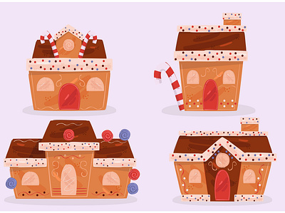Gingerbread House Illustration cake cinnamon clove food ginger gingerbread house illustration nutmeg vector