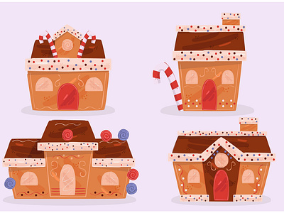 Gingerbread House Illustration