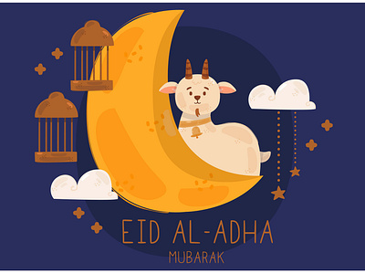 Eid Al Adha Celebration Illustration al adha celebration eid holiday illustration islam mubarak muslim sheep vector