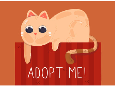 Cat Illustration adopt animal cartoon cat character illustration kitten mamma pet vector